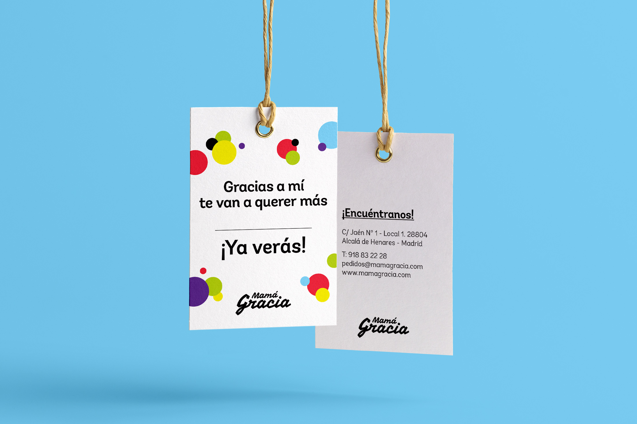Diseño de etiquetas para "Mamá Gracia"